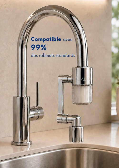 FLOW 1080° 2 EN 1 Rallonge de robinet pivotante avec filtre